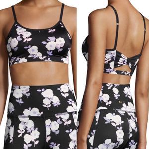 Beyond Yoga x kate spade new york luxe floral cinched bow sports bra-M